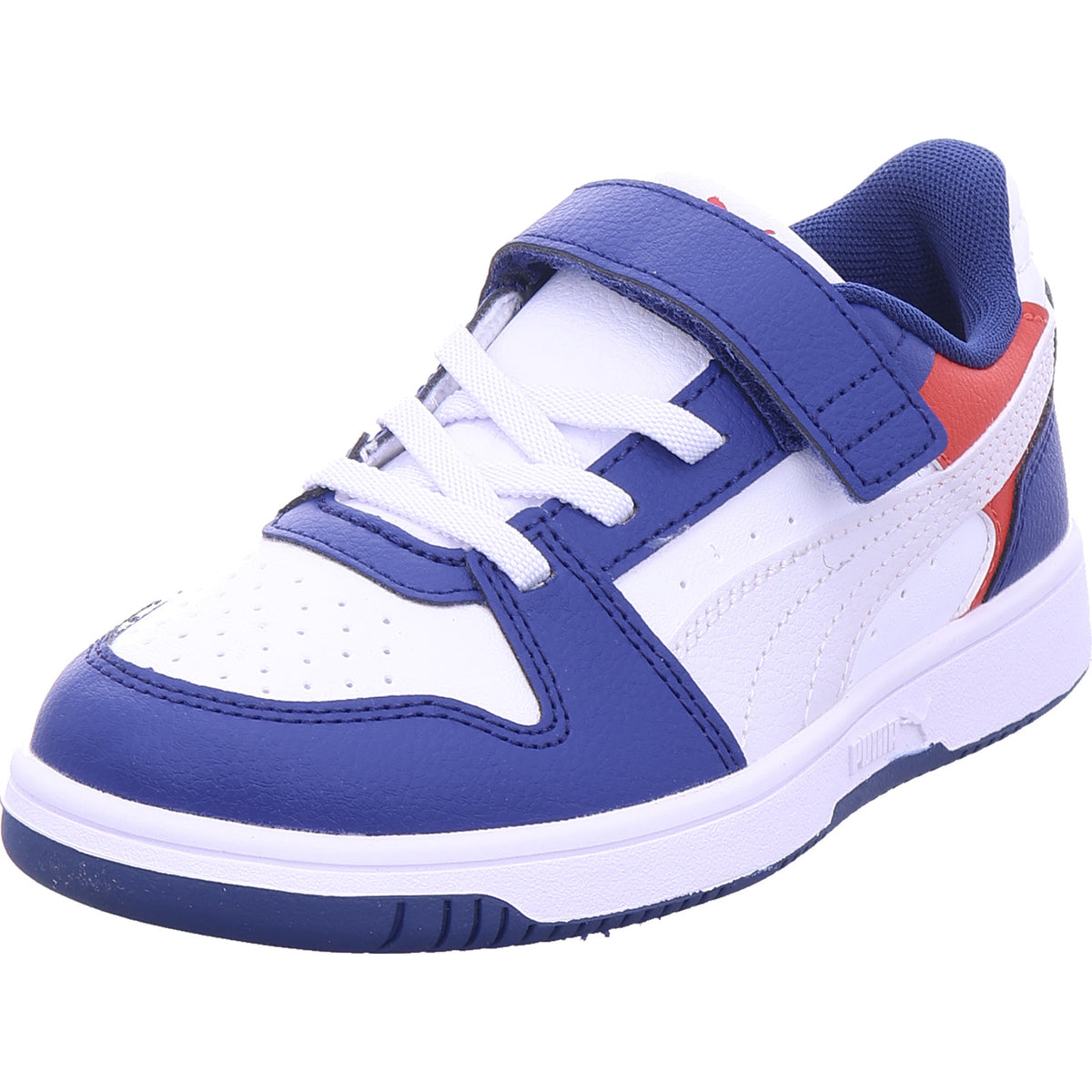 Puma Chlapecká sportovní obuv Rebound Slam Lo Ac + Ps v modré barvě