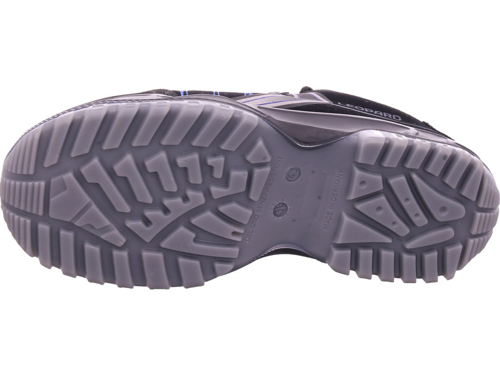 Leopard Herren Arbeitsschuh Sicherheitshalbschuh Gel S3 in schwarz