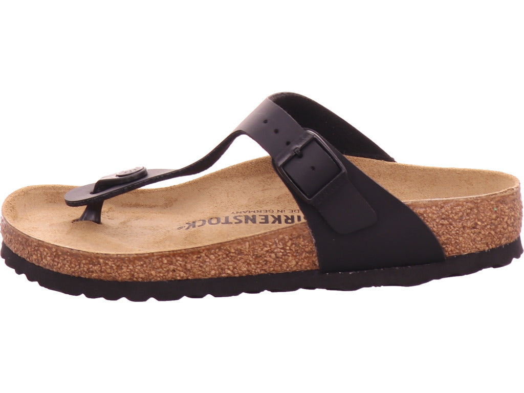 Birkenstock Damen Pantolette Gizeh Bf Schwarz in schwarz