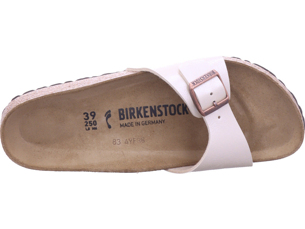 Birkenstock Madrid Birko Flor v bílé barvě