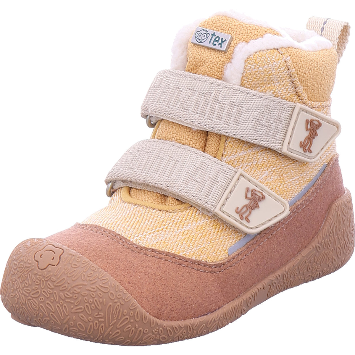 Affenzahn Jungen Barfußschuhe Affe in beige