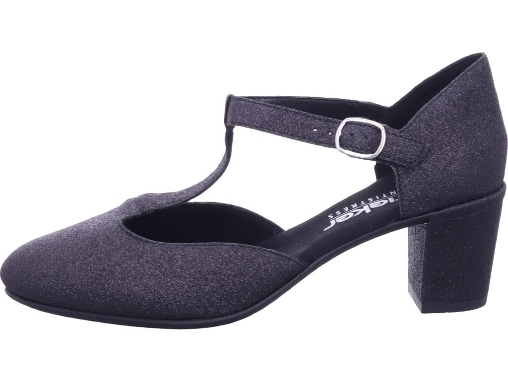 Rieker Damen Pump Fsk Damen Halbschuhe in schwarz
