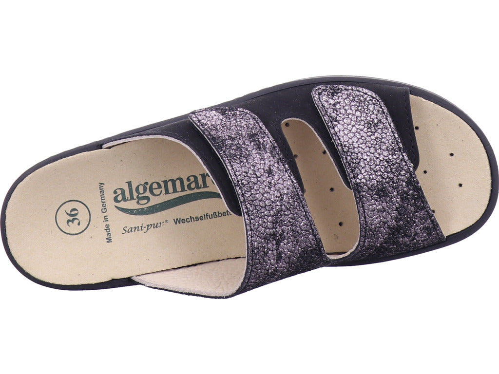 Algamare Damen Pantolette  in schwarz
