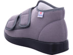Varomed Unisex - Erwachsene Hausschuh Genua Klettschuh in grau