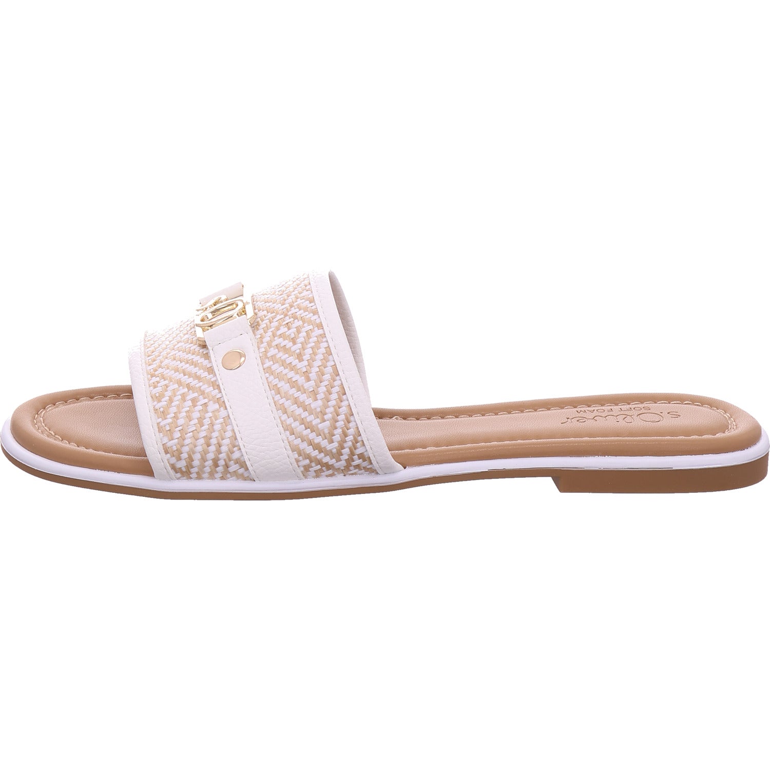 s.Oliver Damen Pantolette  in weiß