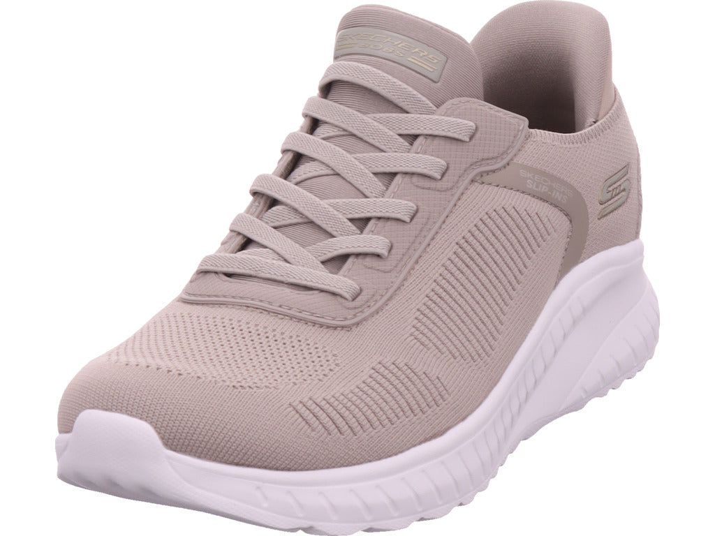 SKECHERS Women's Bobs Squad Sneakers in beige
