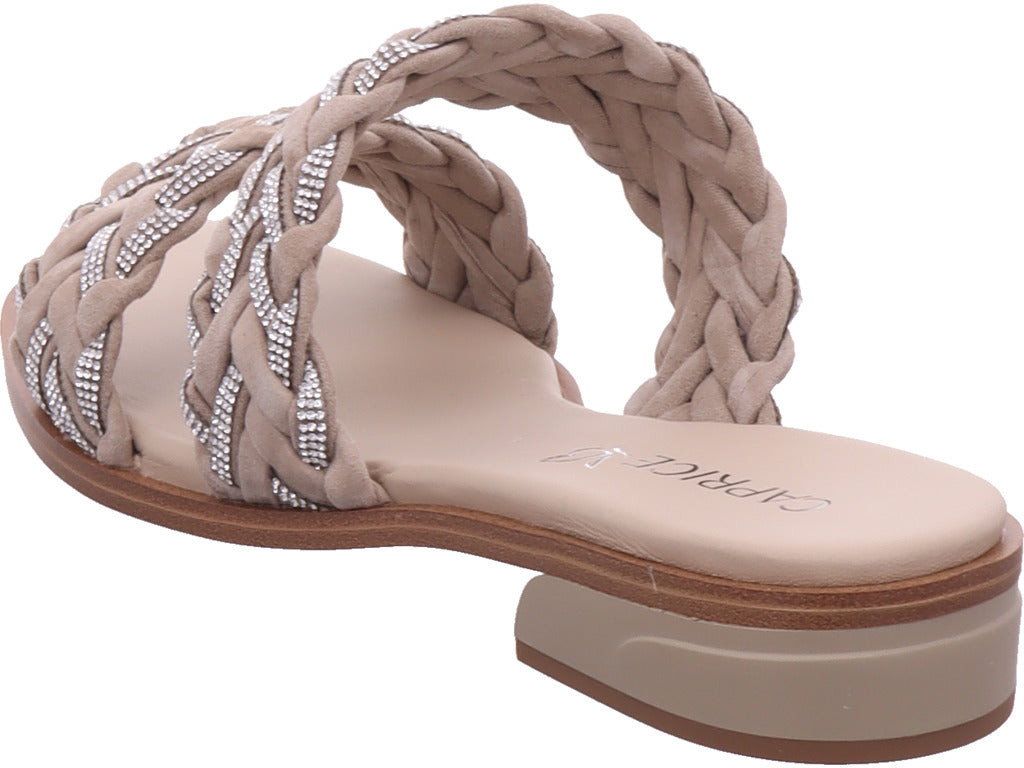 Caprice Damen Pantolette Women Slides in beige