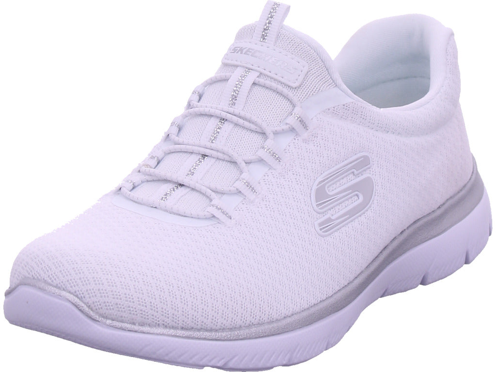 SKECHERS Damen Slipper Summits in weiß