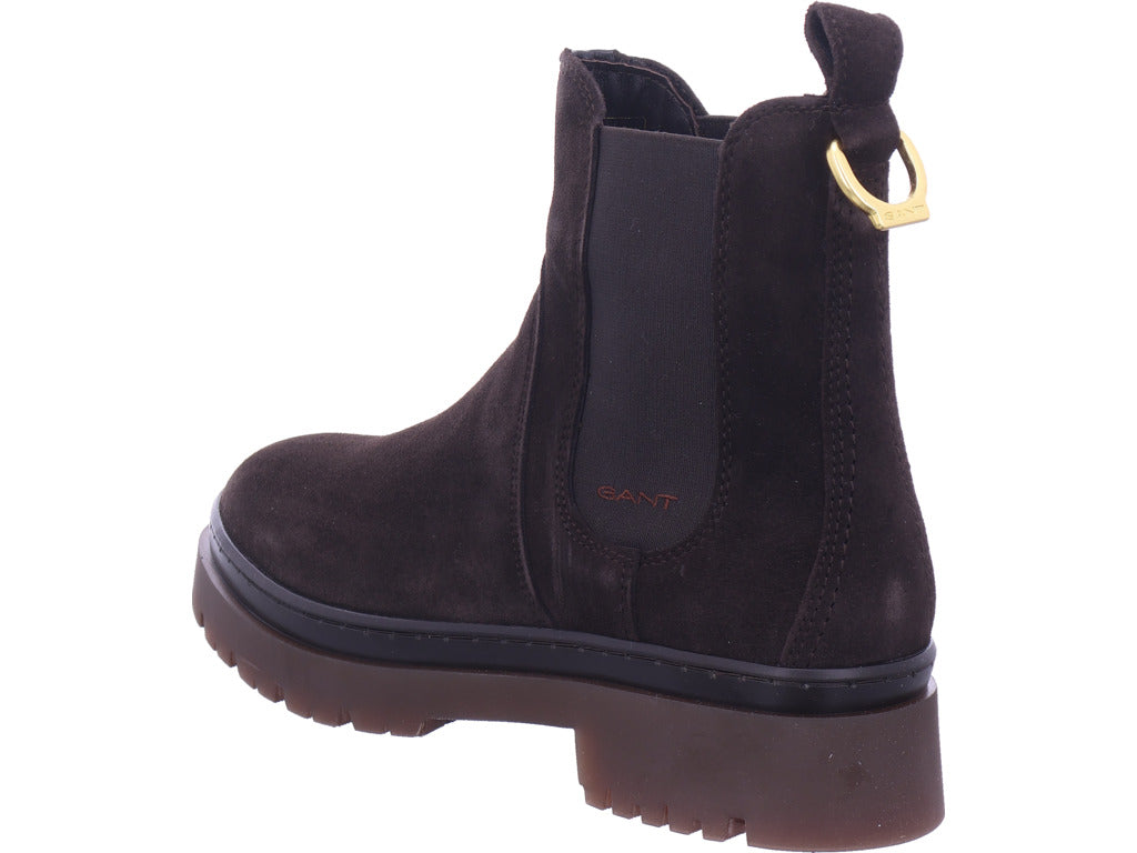 Gant dámské kozačky Aligrey Chelsea Boot v hnědé barvě