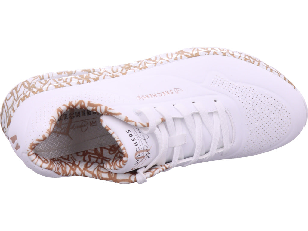 SKECHERS Women's Sneakers Uno Loving Love in white