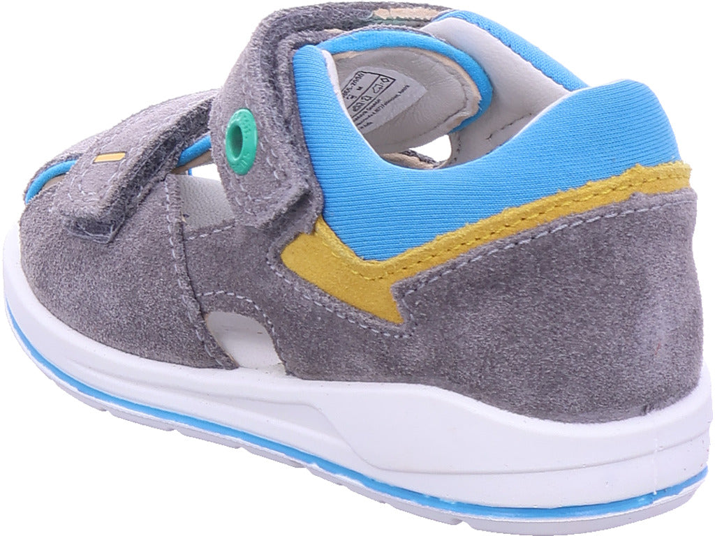 Superfit Jungen Sandale Sandale Leder \ Boomerang in grau