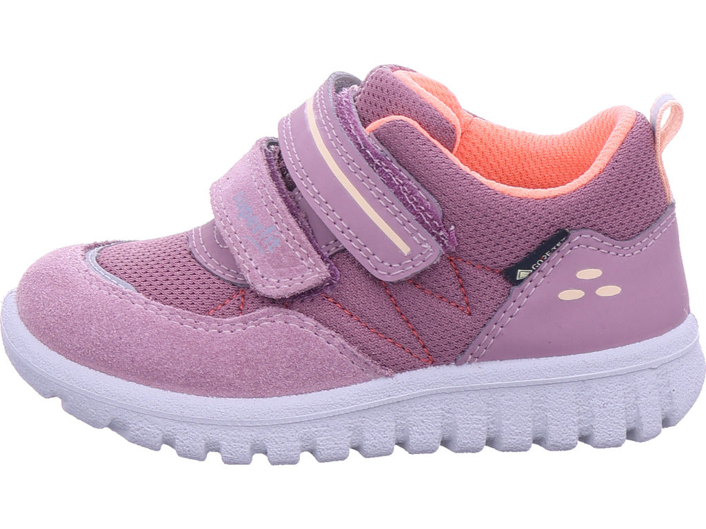 Dívčí polobotky Superfit Sport7 Mini v růžové barvě