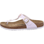 Birkenstock Women's Mule Gizeh Flowers in white