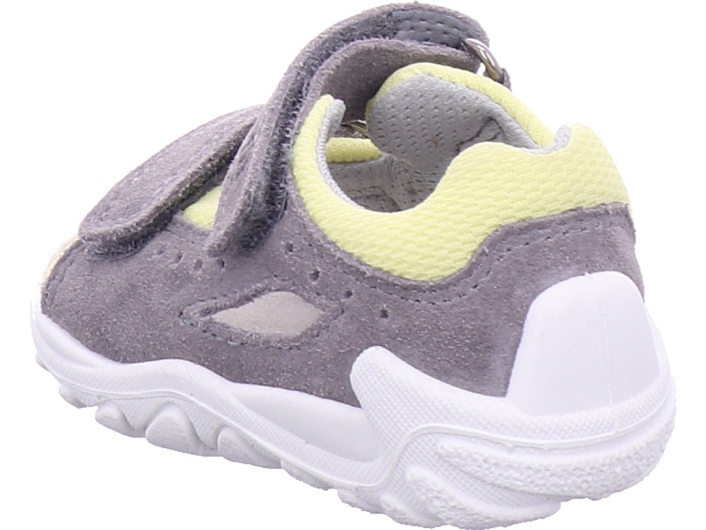 Superfit Jungen Sandalette Sandale Leder \ Flow in grau