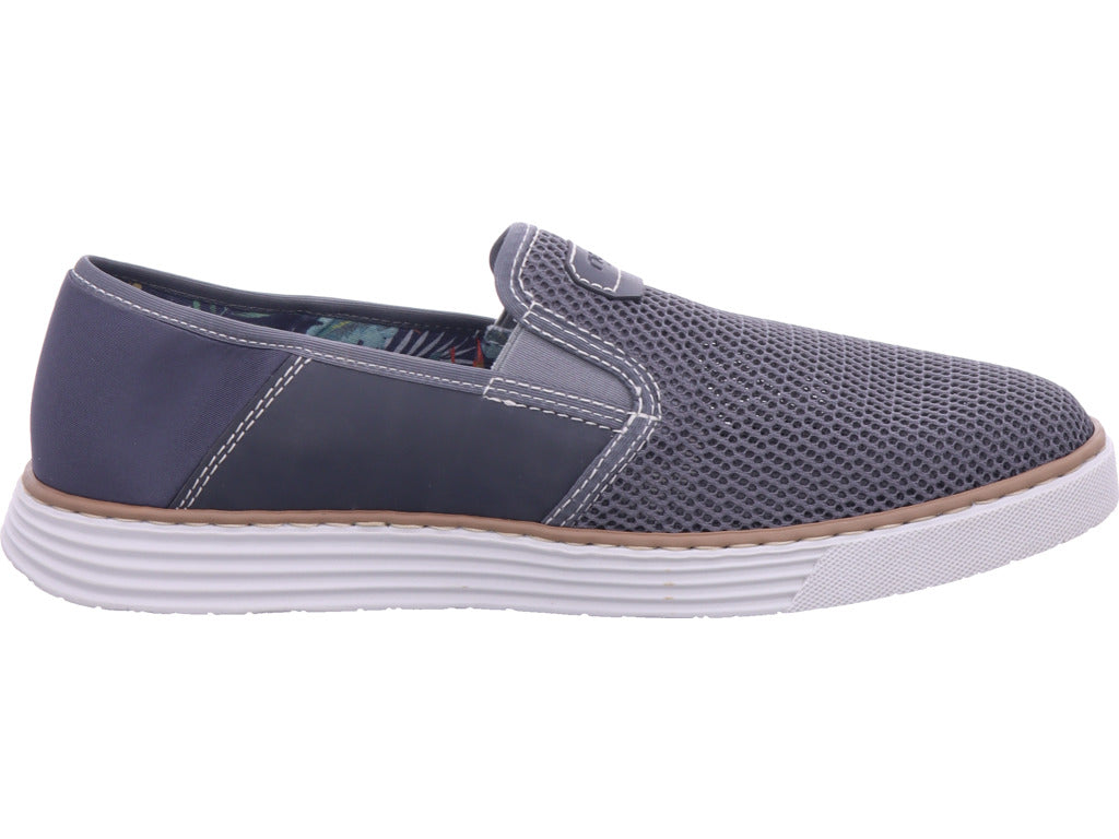 Rieker Men's Slip-On Shoes, Men's Casual Shoes in Grey