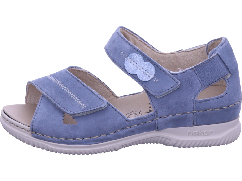 Rieker Damen Sandalette Fsk Damen Sandalen in blau
