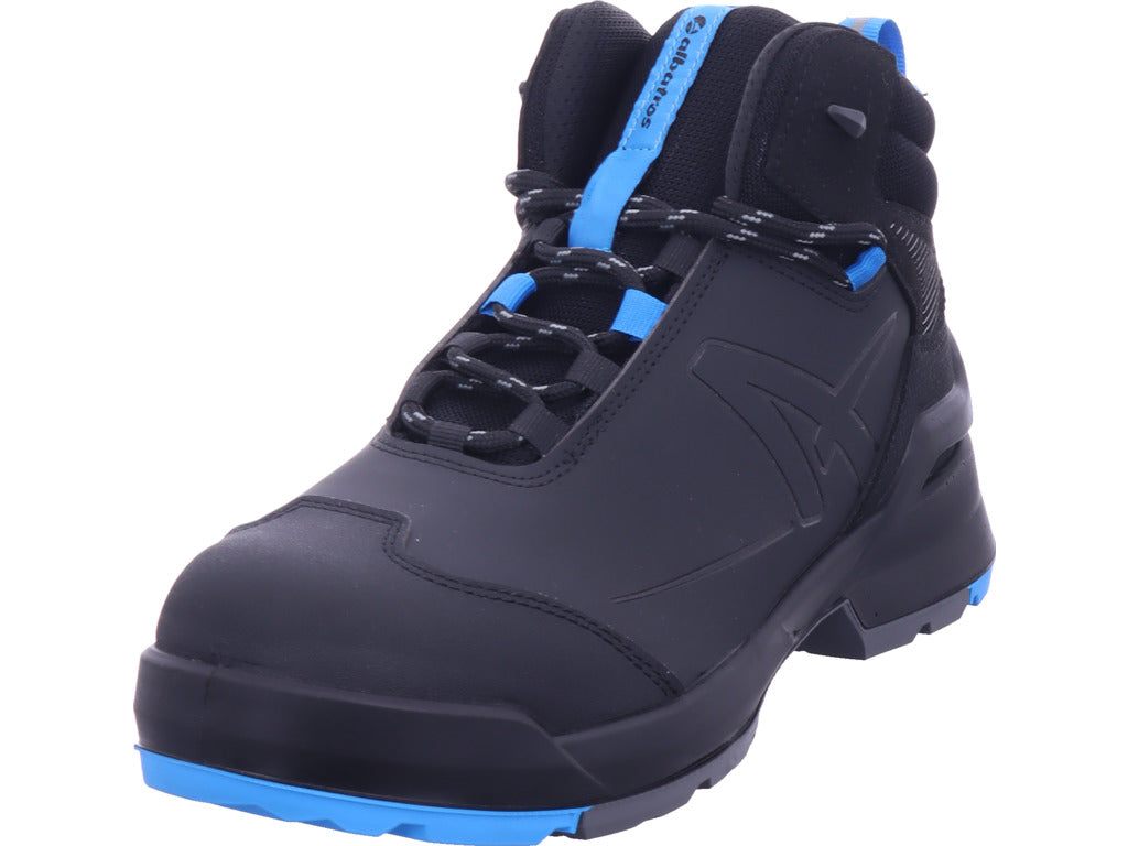 Pánská pracovní obuv Albatros Taraval Black/Blue Mid S3L ESD, černá