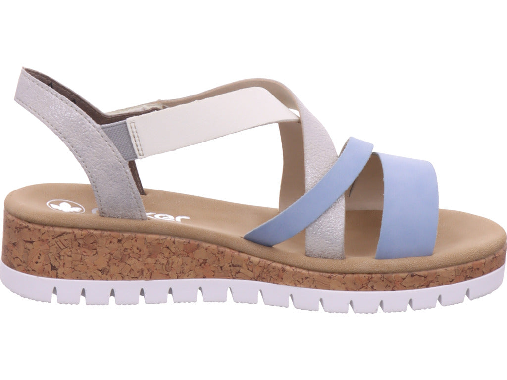 Rieker women's sandal FSK women's sandals in blue