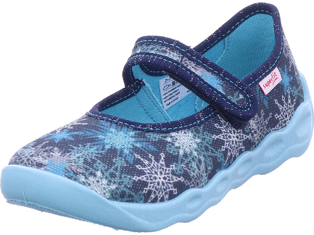 Superfit Girls' Slippers, Textile, Bubble in blue