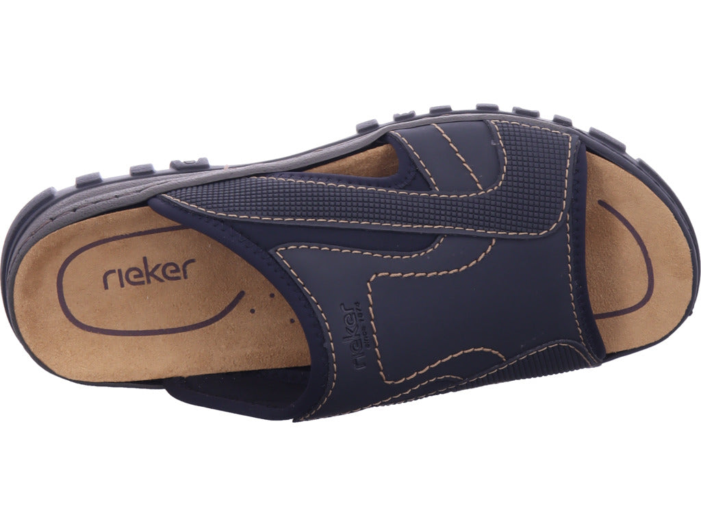 Rieker Herren Pantoffel Fsk Herren Sandalen in schwarz
