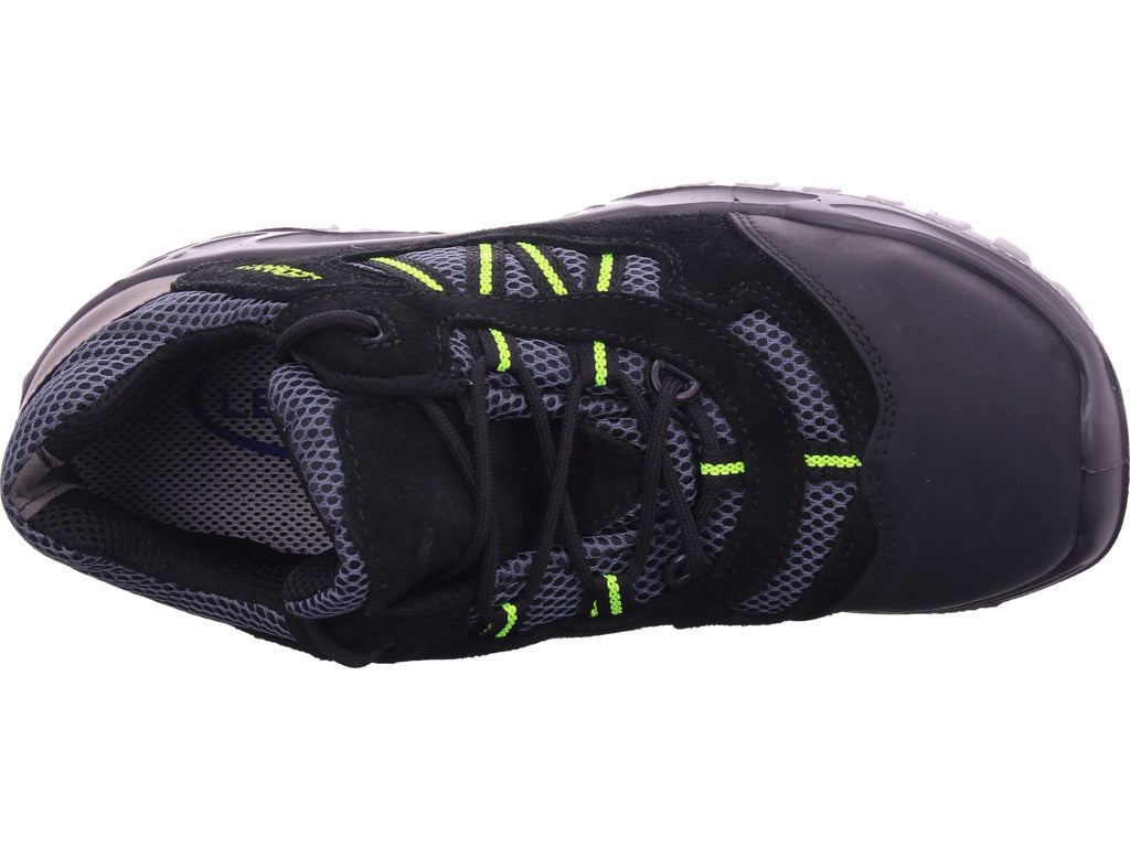 Leopard Herren Sicherheitsschuh Sicherheitshalbschuh Gel S1 in schwarz