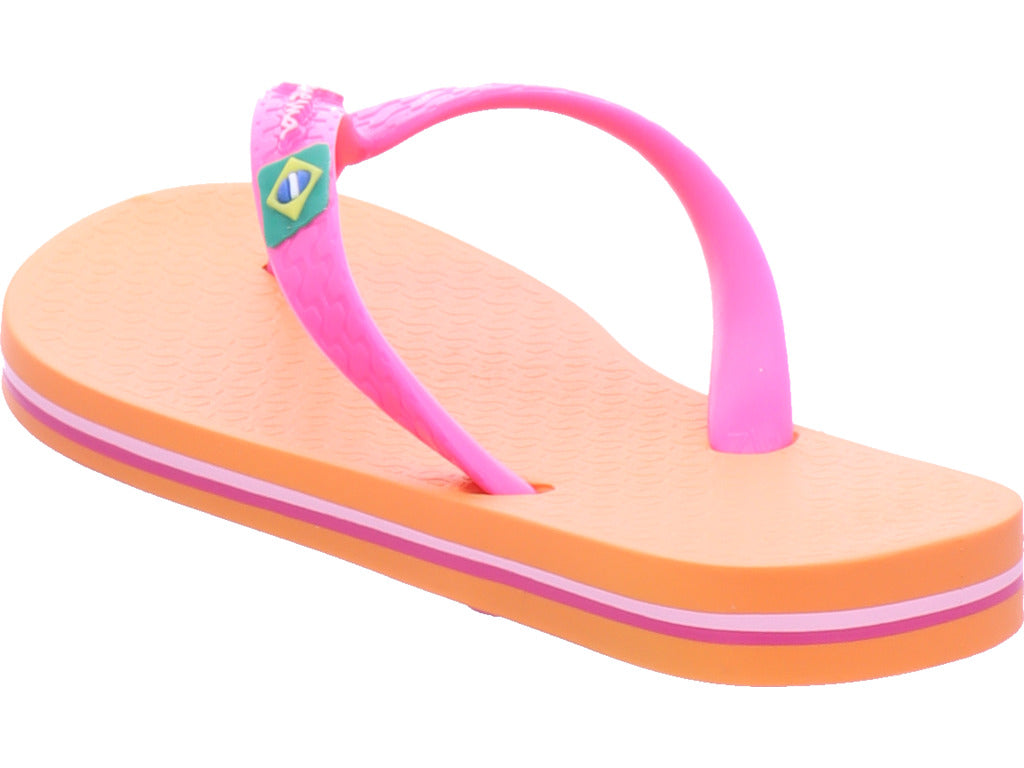 Dívčí plážová obuv Ipanema v oranžové barvě
