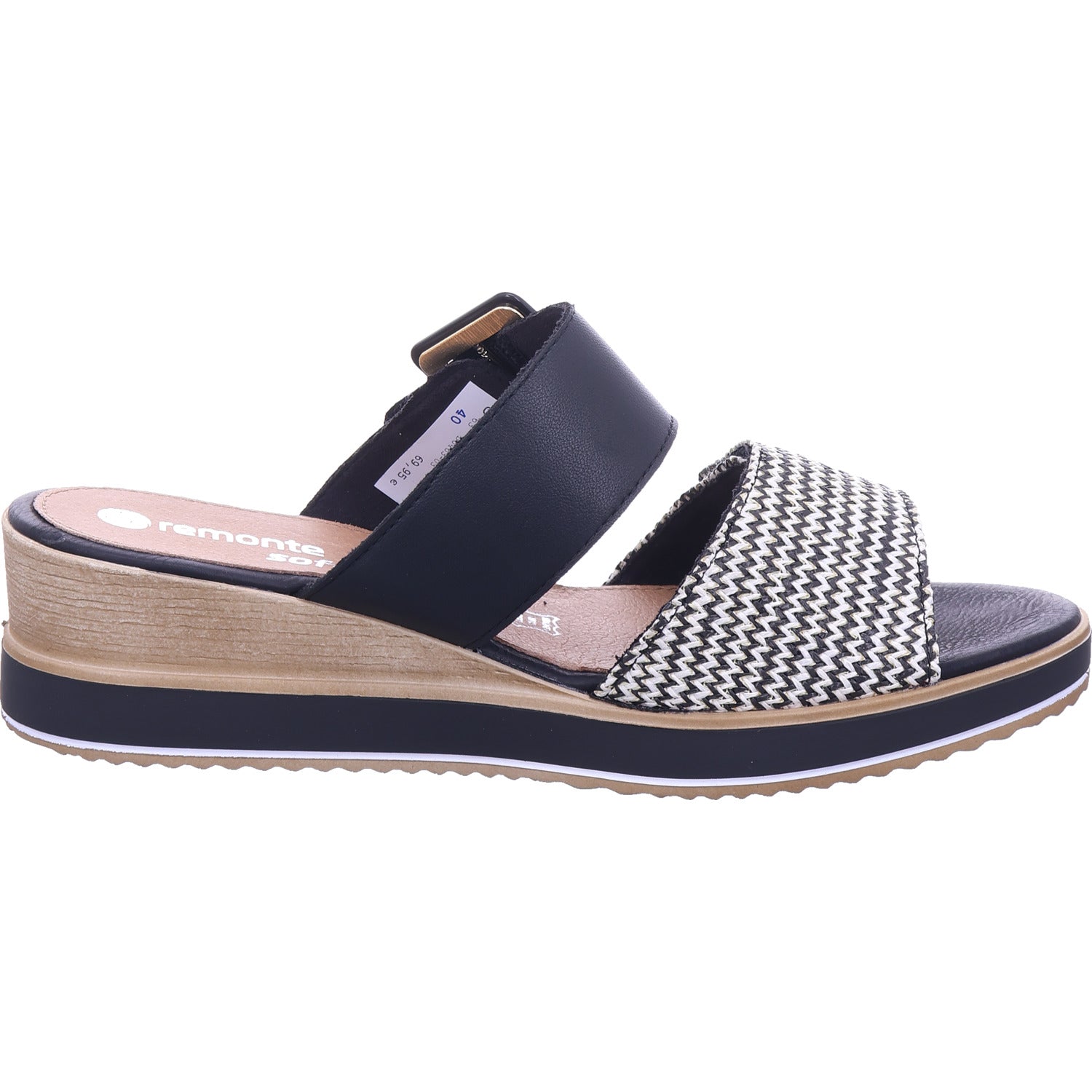 Remonte Damen Pantolette Remonte Sandale in schwarz