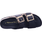 Tamaris Damen Pantolette  in schwarz