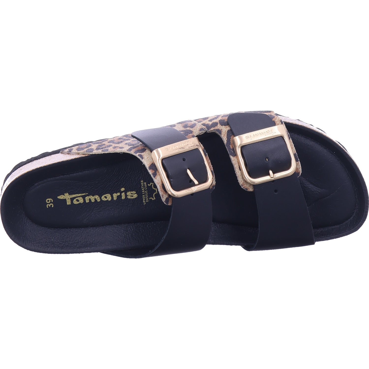 Tamaris Damen Pantolette  in schwarz
