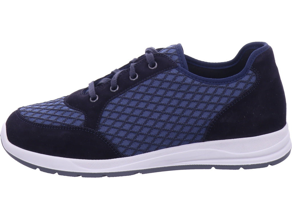 Varomed Herren Halbschuh Autin Schnürschuh Weite K in blau