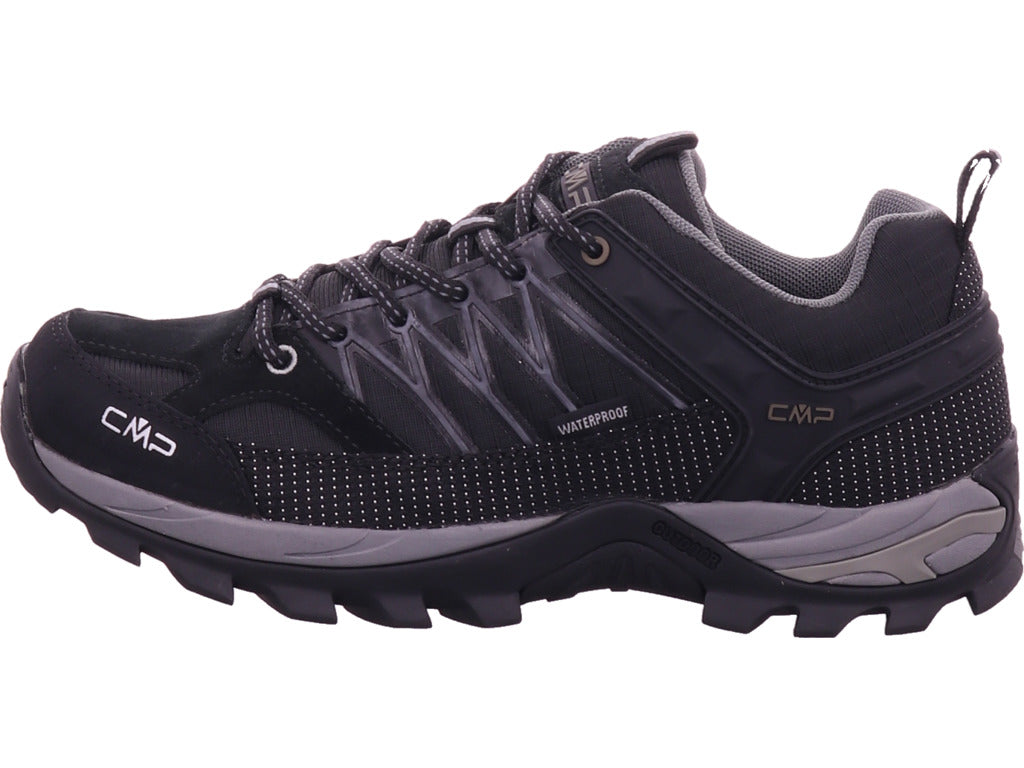 CMP Herren Wanderschuhe Rigel Low Trekking Shoe Wp in schwarz