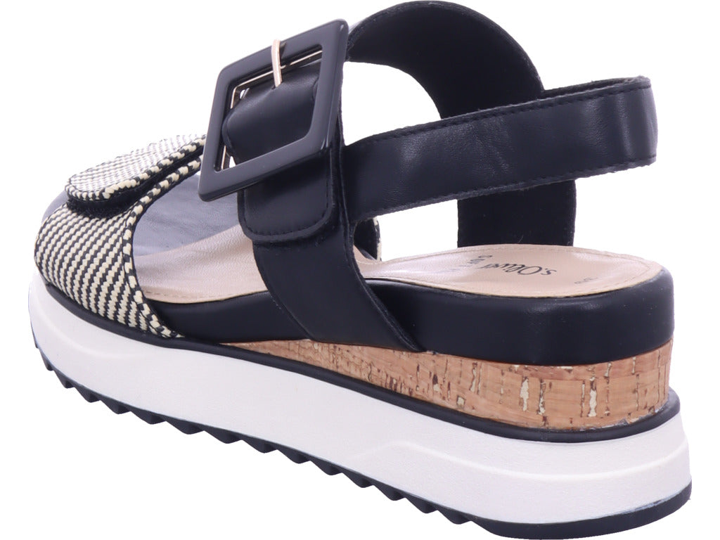 s.Oliver Damen Pantolette  in schwarz