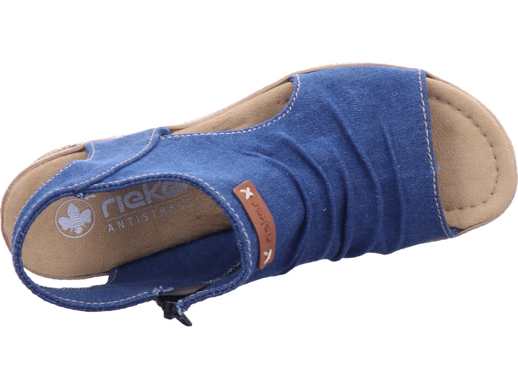 Rieker Damen  Fsk Damen Sandalen in blau
