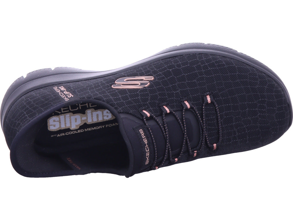 SKECHERS Damen Slipper  in schwarz