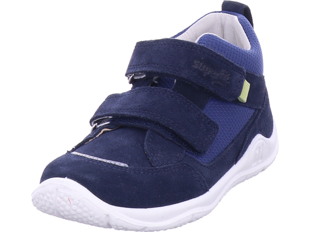Superfit Jungen Halbschuh Stiefelette Leder \ Universe in blau