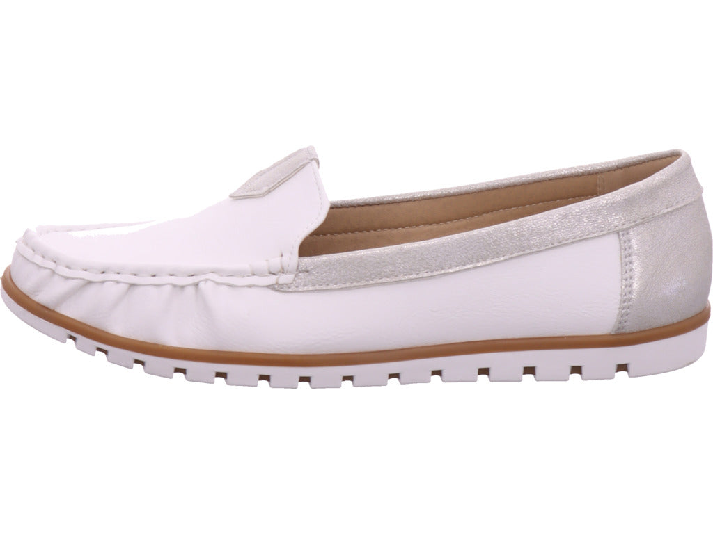 Shoe-world Women's Loafers in white