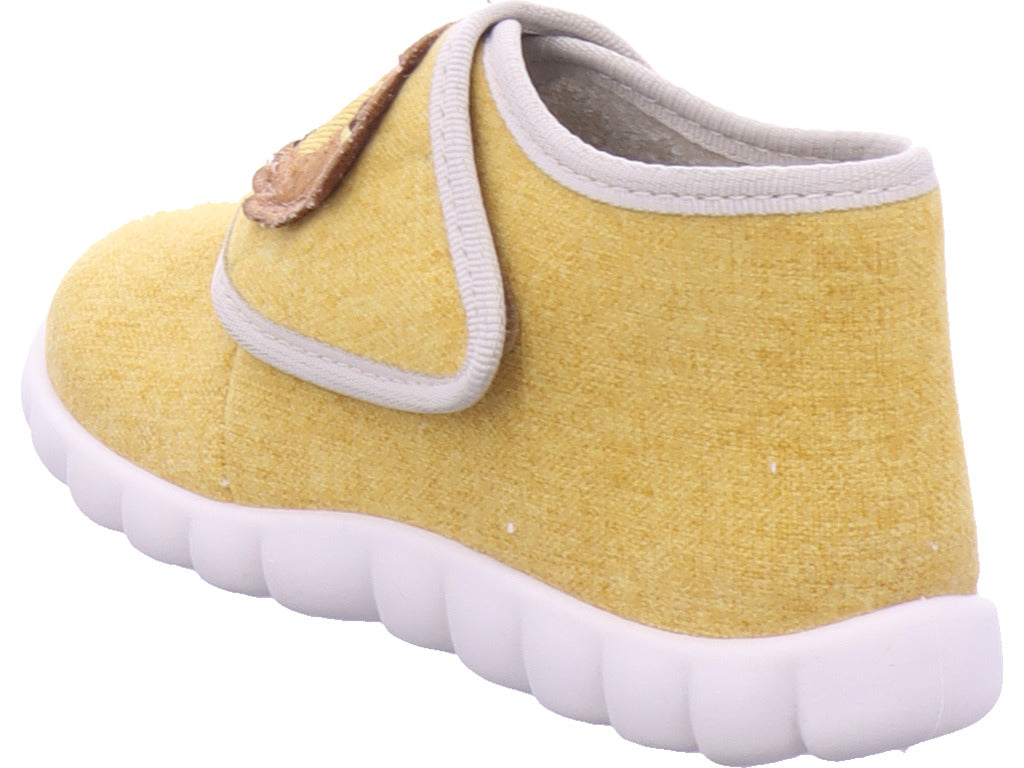 Fischer Boys' Lion Slipper in Yellow