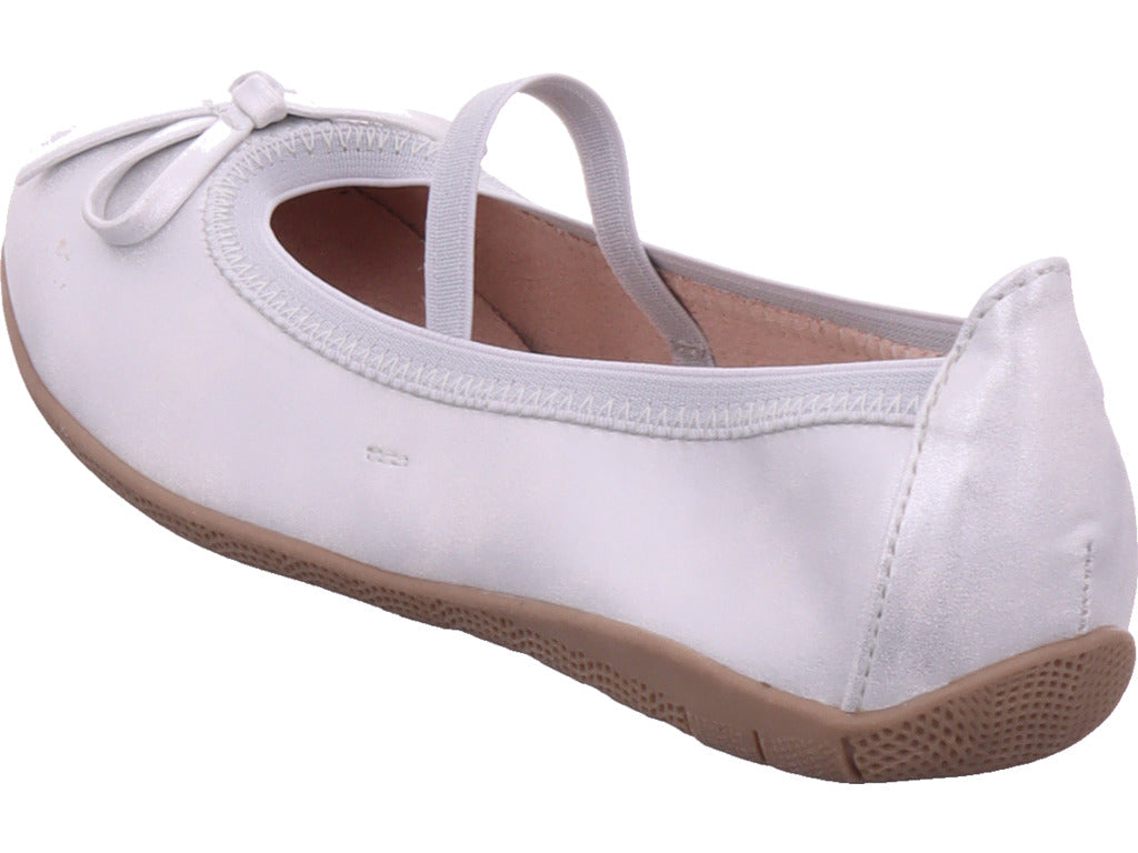Planet Footwear Dívčí baleríny v bílé