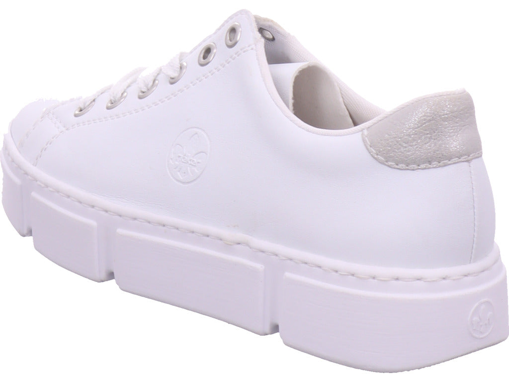 Rieker Damen Sneaker Fsk Damen Halbschuhe in weiß