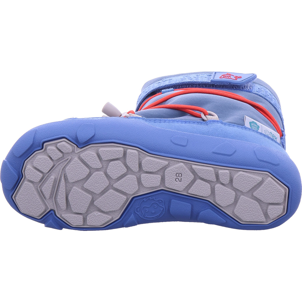 Affenzahn Jungen Stiefel Winterstiefel Vegan Snowy Wal in blau