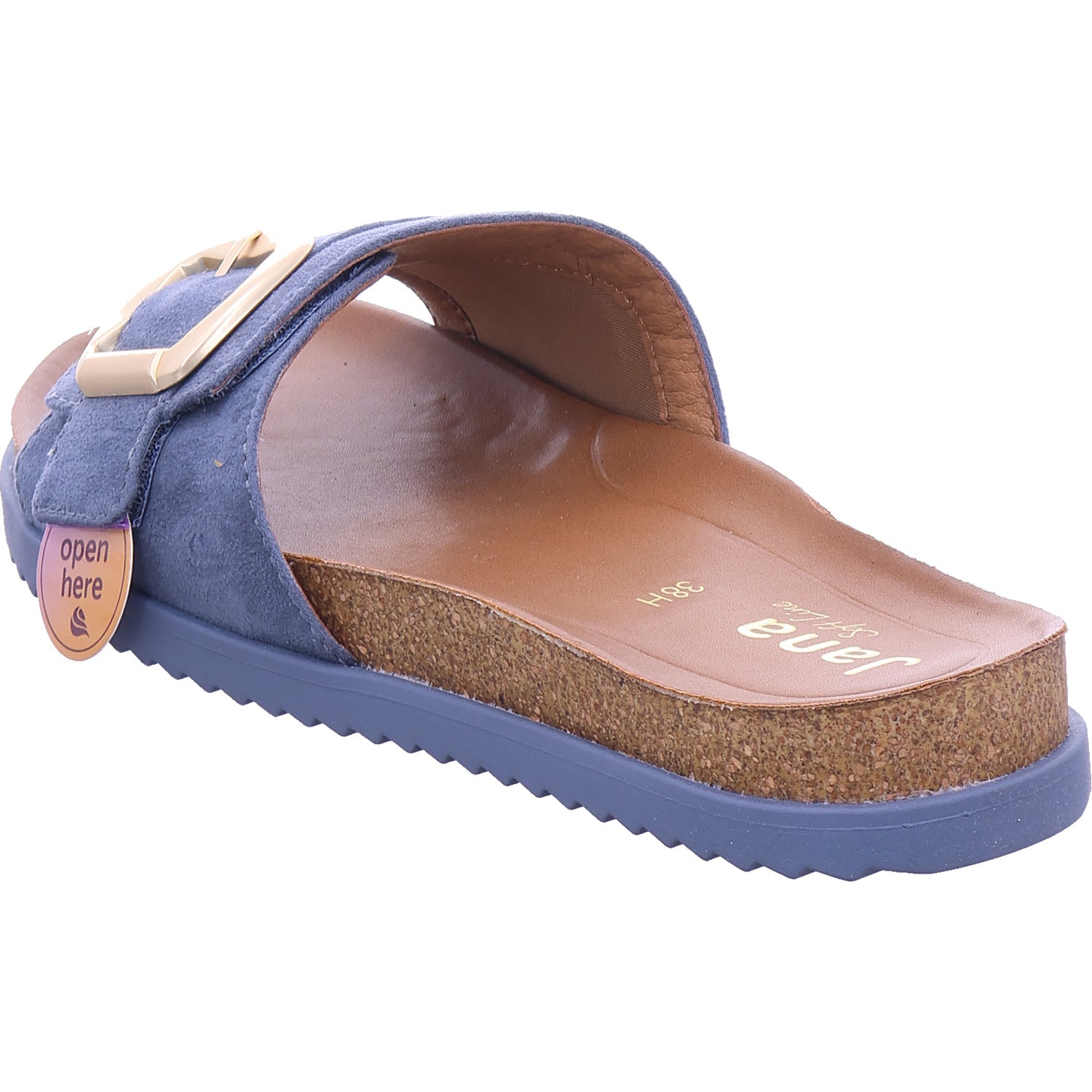 Jana Damen Pantolette  in blau