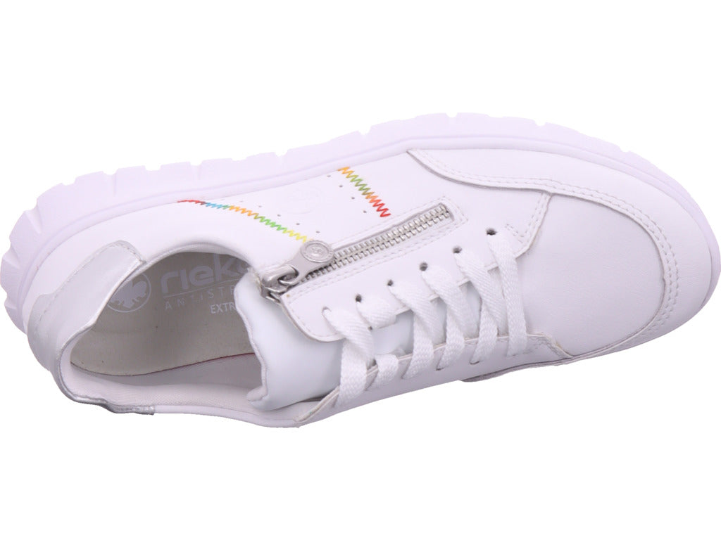 Rieker women's sneakers Fsk women's low shoes in white