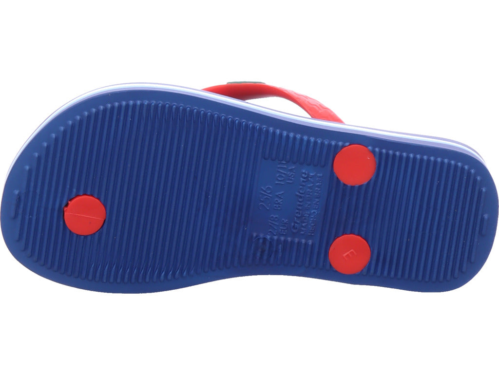 Ipanema Unisex – dětské plážové boty Ipanema Clas Brasil Ii Kids v modré barvě