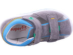 Superfit Jungen Sandale Sandale Leder \ Boomerang in grau