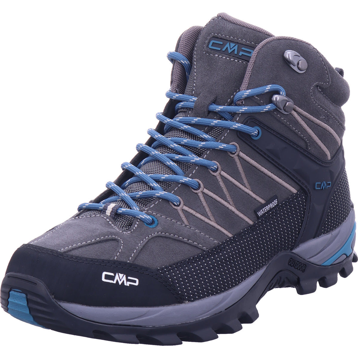 CMP Pánské turistické boty Rigel Mid Trekking v šedé barvě