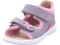 Superfit Mädchen Sandalette Sandale Leder \ Polly in grau
