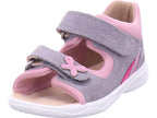 Superfit Mädchen Sandalette Sandale Leder \ Polly in grau