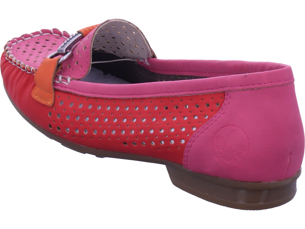 Rieker Damen  Fsk Damen Halbschuhe in rot