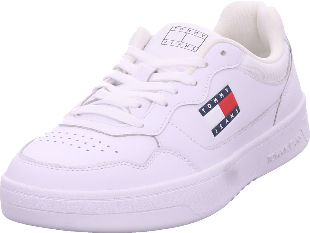 Tommy Hilfiger Men's Tjm Cupsole Leather Sneakers in White