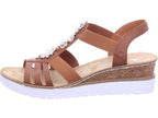 Rieker Damen Sandalette Fsk Damen Sandalen in braun